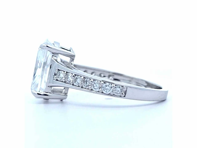 18 karaat witgouden ring met 4,42 crt. diamant - afbeelding 8 van  11