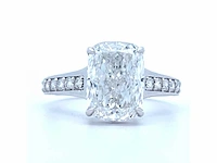 18 karaat witgouden ring met 4,42 crt. diamant - afbeelding 1 van  11