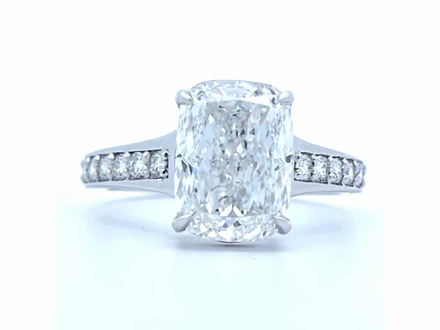 18 karaat witgouden ring met 4,42 crt. diamant - afbeelding 11 van  11