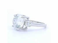 18 karaat witgouden ring met 4,70 crt. diamant - afbeelding 3 van  6