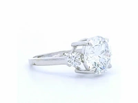 18 karaat witgouden ring met 4,70 crt. diamant - afbeelding 4 van  6