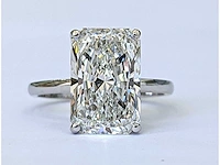 18 karaat witgouden ring met 5 crt. diamant - afbeelding 1 van  7