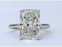 18 karaat witgouden ring met 5 crt. diamant - afbeelding 3 van  7