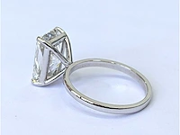 18 karaat witgouden ring met 5 crt. diamant - afbeelding 6 van  7