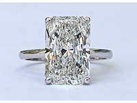 18 karaat witgouden ring met 5 crt. diamant - afbeelding 7 van  7