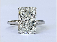18 karaat witgouden ring met 5,00 crt. diamant - afbeelding 1 van  7