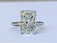 18 karaat witgouden ring met 5,00 crt. diamant - afbeelding 6 van  7