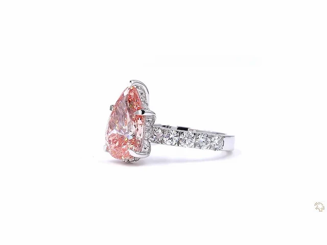 18 karaat witgouden ring met 5,00 crt. diamant - afbeelding 3 van  5