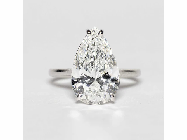 18 karaat witgouden ring met 5,01 crt. diamant - afbeelding 6 van  11