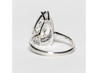 18 karaat witgouden ring met 5,01 crt. diamant - afbeelding 10 van  11
