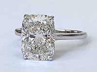 18 karaat witgouden ring met 5,02 crt. diamant - afbeelding 6 van  7