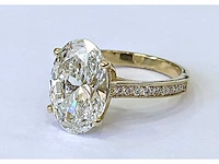 18 karaat witgouden ring met 5,90 crt. diamant - afbeelding 3 van  8
