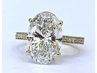 18 karaat witgouden ring met 5,90 crt. diamant - afbeelding 7 van  8