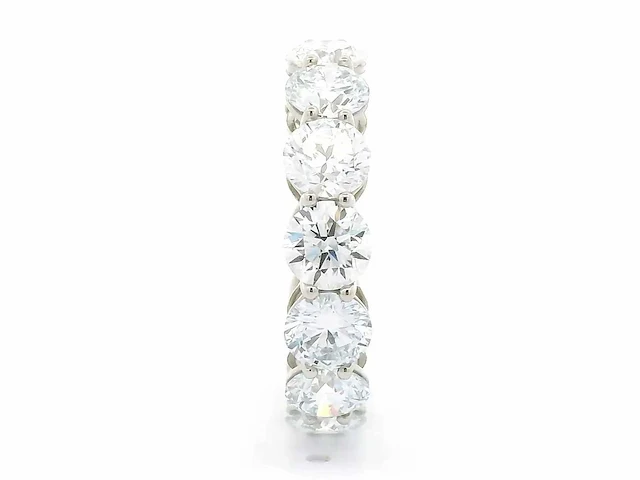 18 karaat witgouden ring met 6,47 crt. diamant - afbeelding 4 van  9