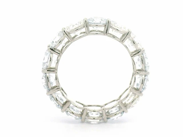 18 karaat witgouden ring met 6,47 crt. diamant - afbeelding 8 van  9
