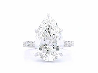 18 karaat witgouden ring met 6,77 crt. diamant - afbeelding 1 van  10