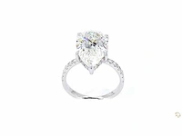 18 karaat witgouden ring met 6,77 crt. diamant - afbeelding 4 van  10