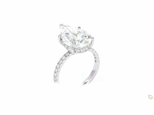 18 karaat witgouden ring met 6,77 crt. diamant - afbeelding 5 van  10