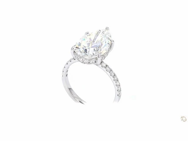 18 karaat witgouden ring met 6,77 crt. diamant - afbeelding 10 van  10