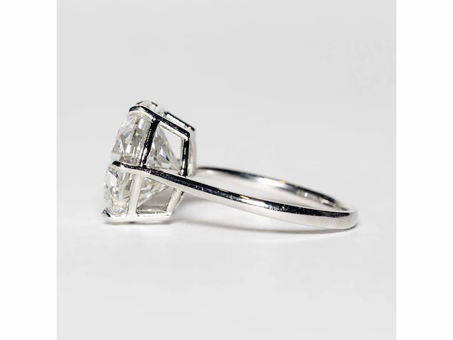 18 karaat witgouden ring met 7,01 crt. diamant - afbeelding 5 van  21