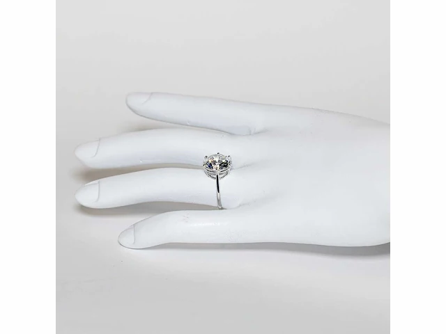 18 karaat witgouden ring met 7,01 crt. diamant - afbeelding 7 van  21