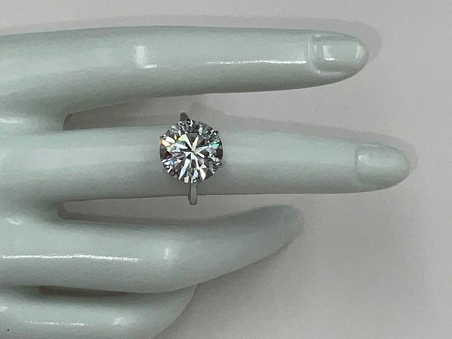 18 karaat witgouden ring met 7,01 crt. diamant - afbeelding 8 van  21