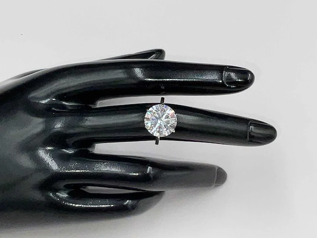 18 karaat witgouden ring met 7,01 crt. diamant - afbeelding 16 van  21