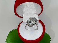 18 karaat witgouden ring met 7,01 crt. diamant - afbeelding 17 van  21