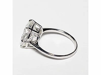 18 karaat witgouden ring met 7,05 crt. diamant. - afbeelding 10 van  15