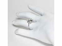 18 karaat witgouden ring met 7,05 crt. diamant. - afbeelding 15 van  15