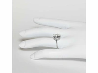 18 karaat witgouden ring met 7,05 crt. diamant. - afbeelding 5 van  15