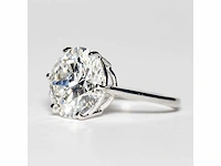 18 karaat witgouden ring met 7,05 crt. diamant. - afbeelding 7 van  15