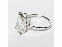 18 karaat witgouden ring met 7,05 crt. diamant - afbeelding 4 van  9