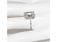 18 karaat witgouden ring met 7,05 crt. diamant - afbeelding 6 van  9
