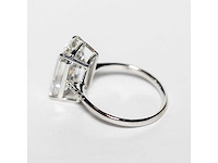 18 karaat witgouden ring met 7,05 crt. diamant - afbeelding 7 van  9