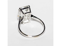 18 karaat witgouden ring met 7,05 crt. diamant - afbeelding 8 van  9