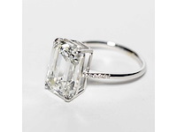 18 karaat witgouden ring met 7,05 crt. diamant - afbeelding 9 van  9