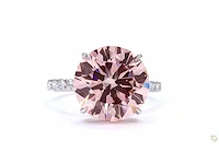 18 karaat witgouden ring met 7,60 crt. diamant - afbeelding 2 van  6