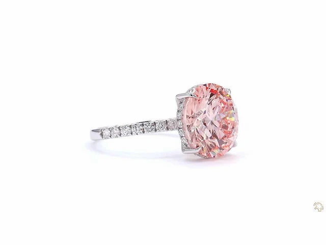 18 karaat witgouden ring met 7,60 crt. diamant - afbeelding 3 van  6