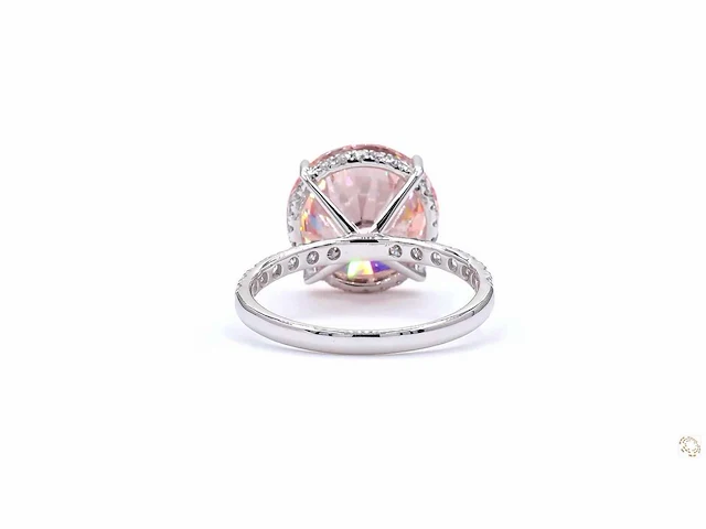 18 karaat witgouden ring met 7,60 crt. diamant - afbeelding 4 van  6