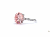 18 karaat witgouden ring met 7,60 crt. diamant - afbeelding 5 van  6