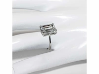 18 karaat witgouden ring met 8,05 crt. diamant. - afbeelding 12 van  18
