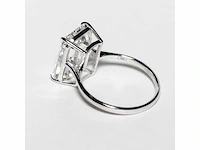 18 karaat witgouden ring met 8,05 crt. diamant. - afbeelding 17 van  18