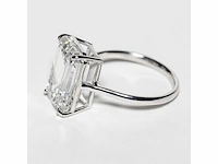 18 karaat witgouden ring met 8,05 crt. diamant. - afbeelding 5 van  18
