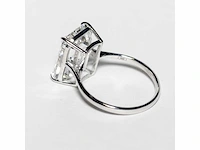 18 karaat witgouden ring met 8,05 crt. diamant. - afbeelding 4 van  18
