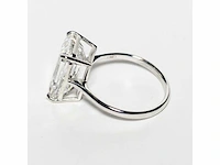 18 karaat witgouden ring met 8,05 crt. diamant. - afbeelding 6 van  18