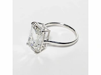 18 karaat witgouden ring met 8,05 crt. diamant. - afbeelding 7 van  18