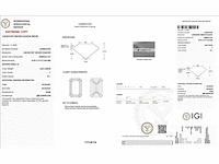 18 karaat witgouden ring met 8,05 crt. diamant. - afbeelding 11 van  18