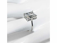 18 karaat witgouden ring met 8,05 crt. diamant. - afbeelding 12 van  18