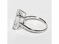 18 karaat witgouden ring met 8,05 crt. diamant. - afbeelding 15 van  18